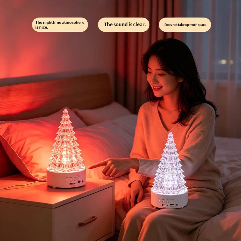 PrimeNest™ Christmas Tree Multicolor Crystal Lamp Desktop Decorative Atmosphere Night Light