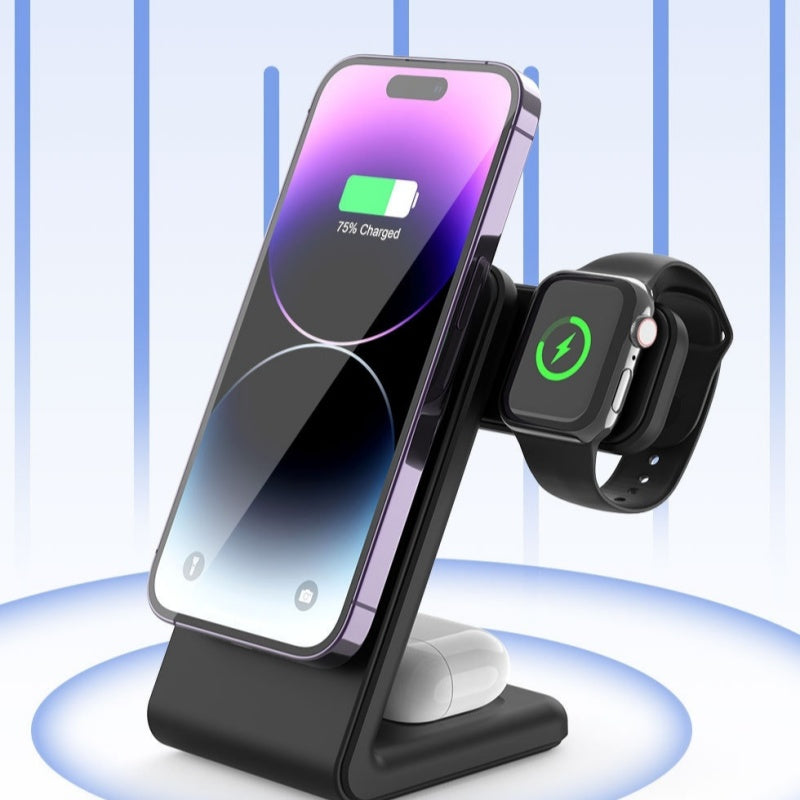 PrimeNest™ 3-in-1 Certified Magnetic Wireless Charger