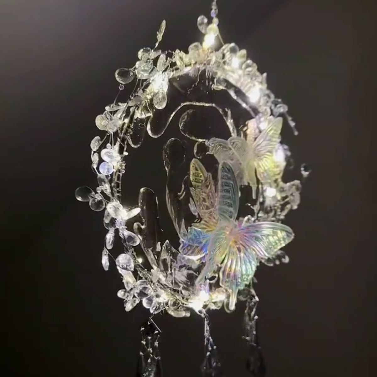 PrimeNest™ Water Flow Butterfly Night Light Pendant Complete Material Kit