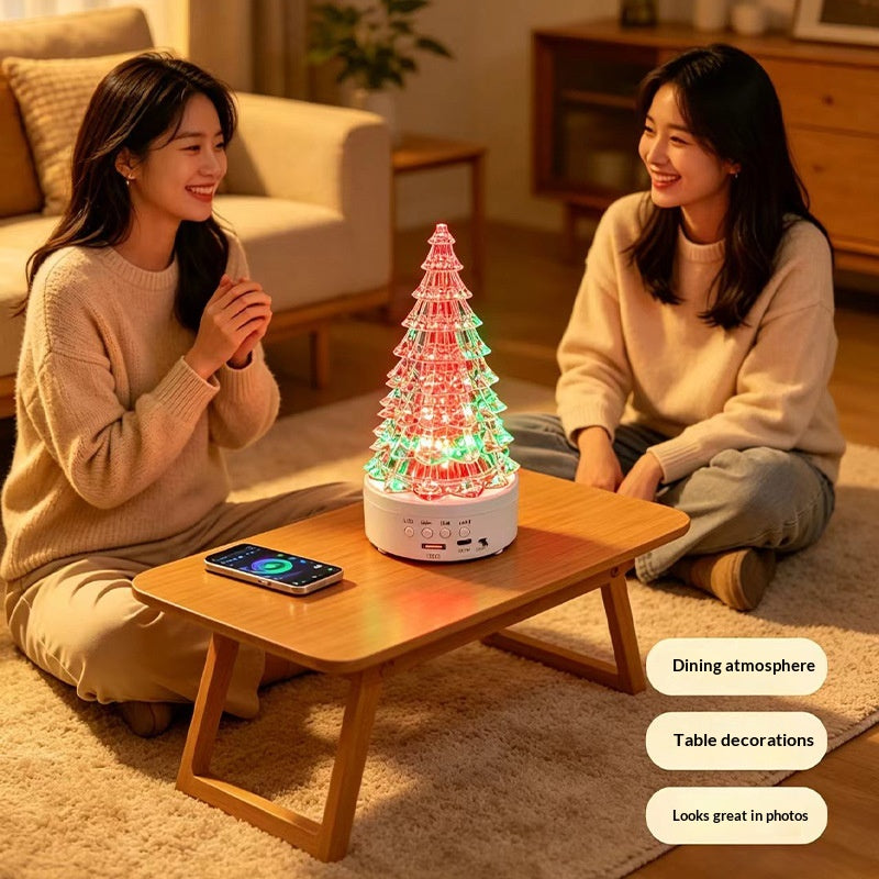 PrimeNest™ Christmas Tree Multicolor Crystal Lamp Desktop Decorative Atmosphere Night Light
