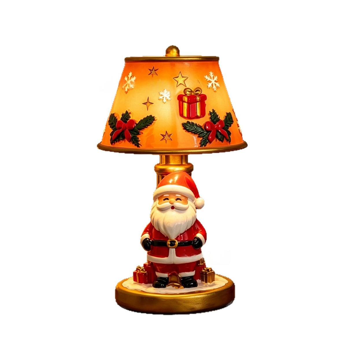 PrimeNest™ Santa Claus Reindeer Table Lamp Resin Craft